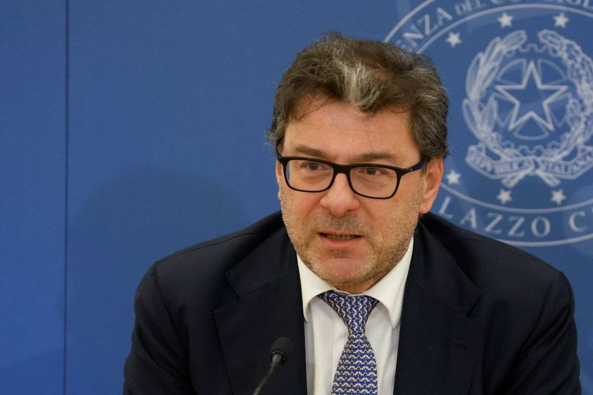 Il ministro dell'Economia Giorgetti 