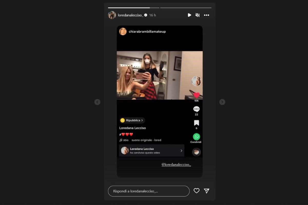 Loredana Lecciso trucco instagram