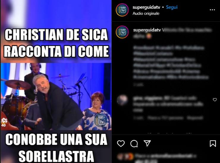 Christian De Sica, il racconto