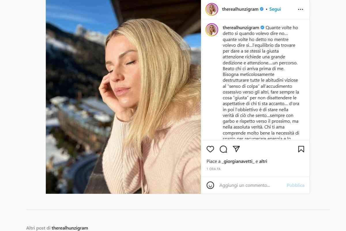 Michelle Hunziker obiettivi 2023