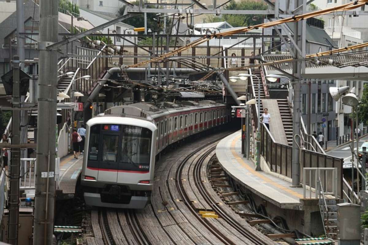 Treno in transito