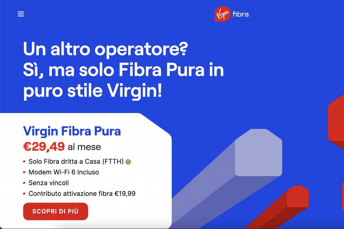 Virgin Fibra la novità