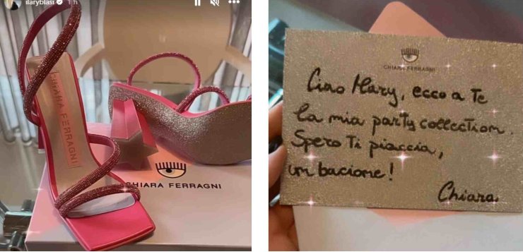Chiara Ferragni e Ilary Blasi regalo