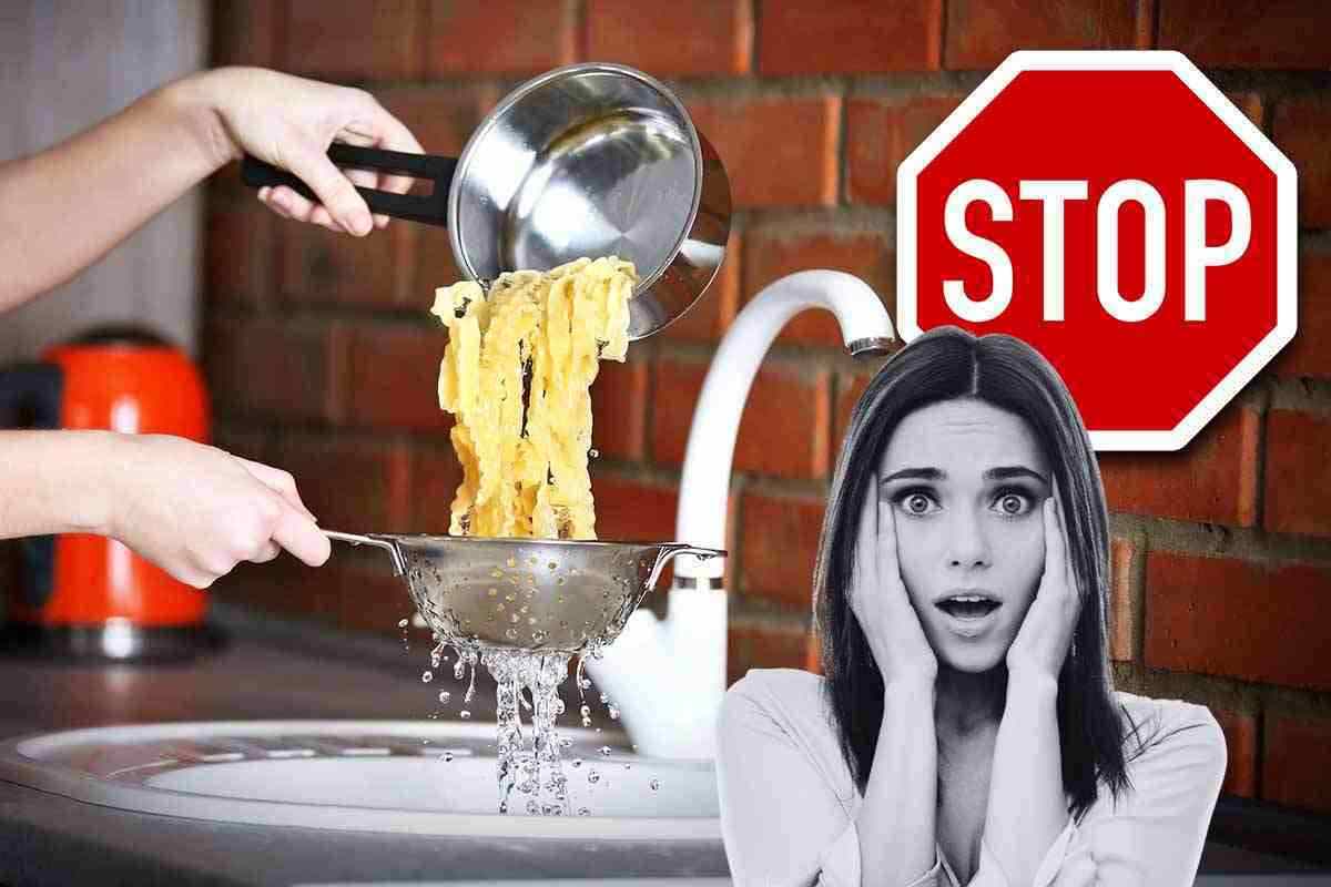 Se butti l'acqua della pasta fai un errore