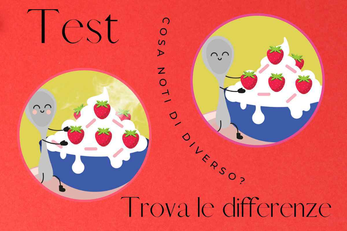 test differenze gelato disegni