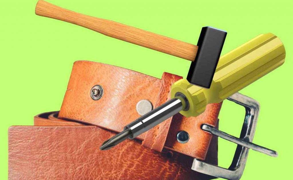 Fondina In Vera Pelle Per Martello O Ascia - Per Cintura | Pratica E Resistente Per Lavori - Foto 2