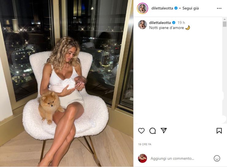 Diletta Leotta foto figlia